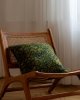 Zielona wełniana poduszka z wzorem 50x50 Zielona wełniana poduszka z wzorem 50x50